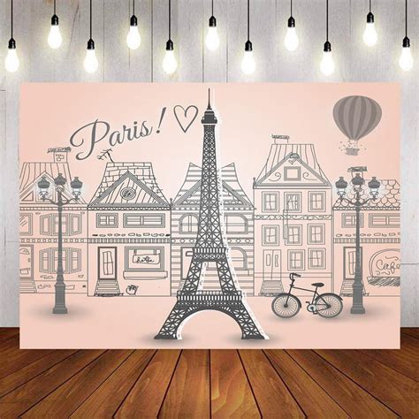 Eiffel Tower Backdrop For Photography Paris Background For Photo Booth