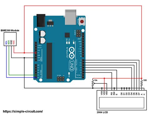 Arduino With Bme280 Pressure Temperature And Humidity Sensor