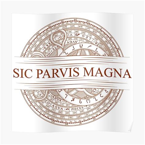 Sic Parvis Magna Uncharted Poster For Sale By Annaluciam Redbubble