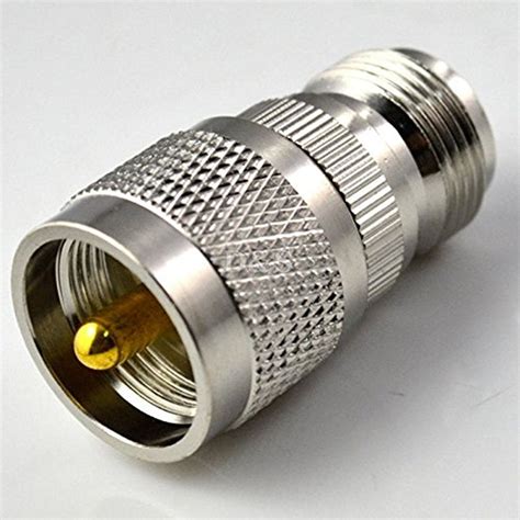 Uhf Type Male Pl Plug To N Female Jack Straight Rf Coaxial Adapter Connector Walmart Com