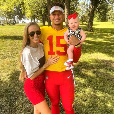 Patrick Mahomes And Brittany Matthews Share St Photo Of Son Bronzes Face After Super Bowl Lvii Win