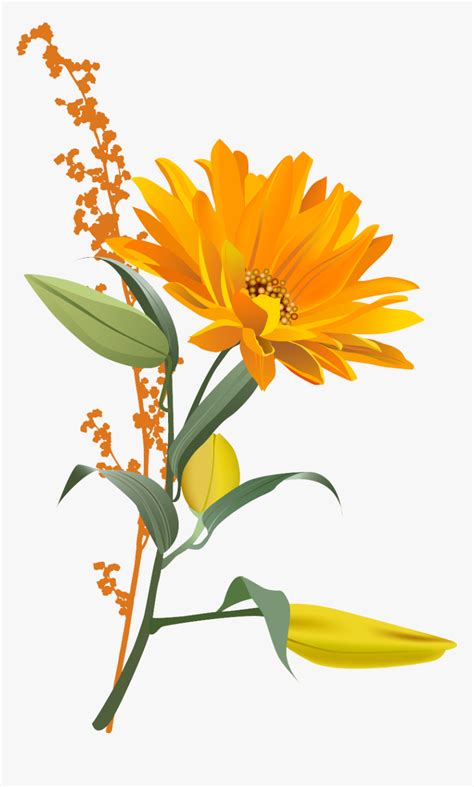 Free Download Of Sunflower Icon Clipart Transparent Background Orange