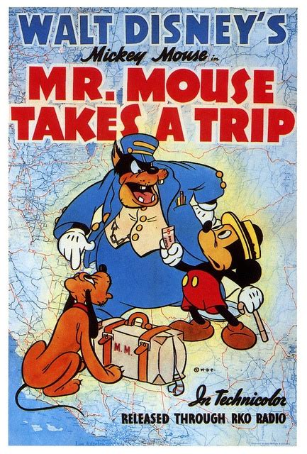 Mr Mouse Takes A Trip 1940 Copyright Walt Disney Vintage Cartoons