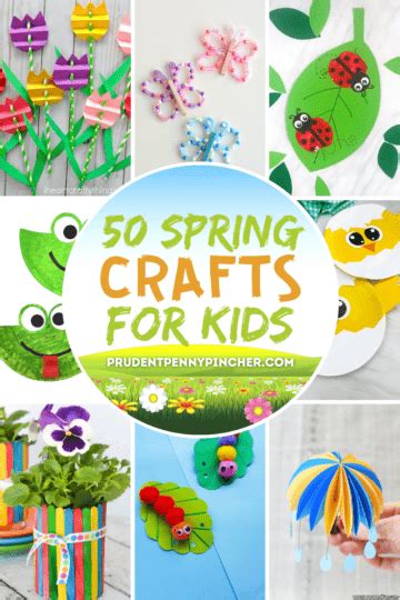 50 Fun And Easy Spring Crafts For Kids Prudent Penny Pincher