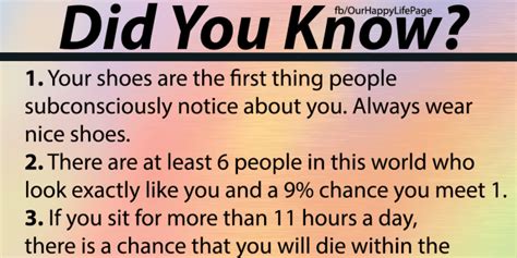 Did You Know Facts Printable