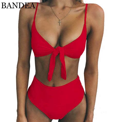 Bandea Bikini Set 2019 Sexy Swimsuit Female High Waist Bikini Swimwear Beach Push Up Bathing