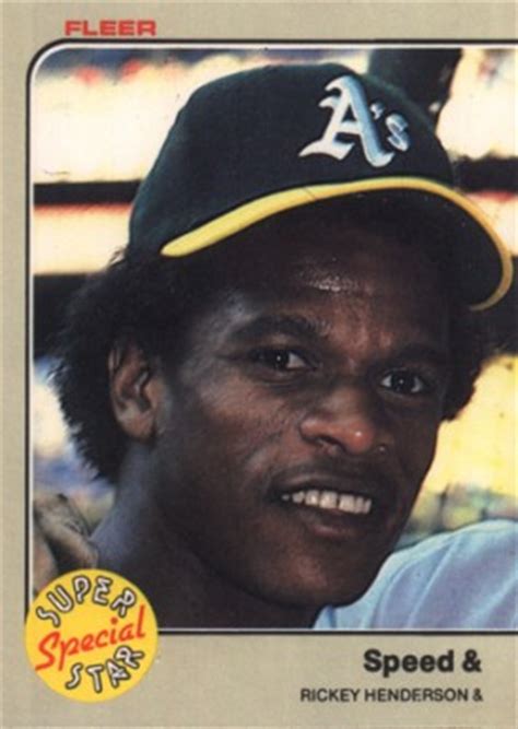 Baseball shows would occasionally come to flint, which was the nearest in the 80's card collecting was a different hobby. 1983 Fleer Rickey Henderson #646 Baseball Card Value Price ...