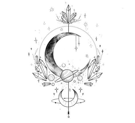 20 Stars And Moons Tattoo Designs Moon Tattoo Designs Celestial Tattoo