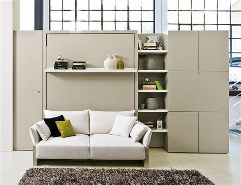 The main advantage of a murphy bed with couch, regardless of size, is that the user is sleeping on a real mattress. Transformable Murphy Bed Over Sofa Systems That Save Up On ...