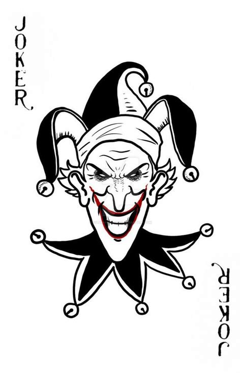 Simple Joker Card Tattoo Joker Card Tattoo Joker Card Within Joker