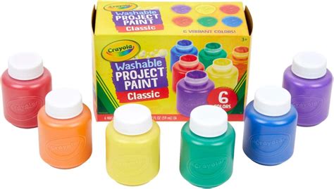 Crayola Washable Kids Paint Pack Of 6 Uk Toys And Games