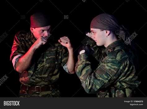 Two Soldiers Fighting Image And Photo Free Trial Bigstock