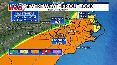 Alert Day Today More Severe Weather Possible For Central Nc Cbs 17