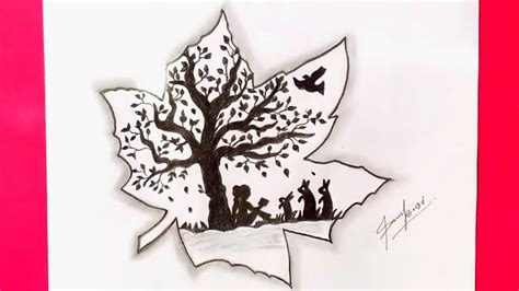 The first step is very easy. How to draw a girl sitting under the tree/ silhouette ...