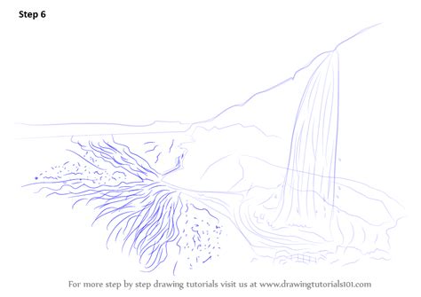 Draw a realistic landscape, draw realistic mountains, step by step, drawing sheets, added by finalprodigy, february 26, 2018, 4:31:03 pm. Step by Step How to Draw a Waterfall Landscape ...