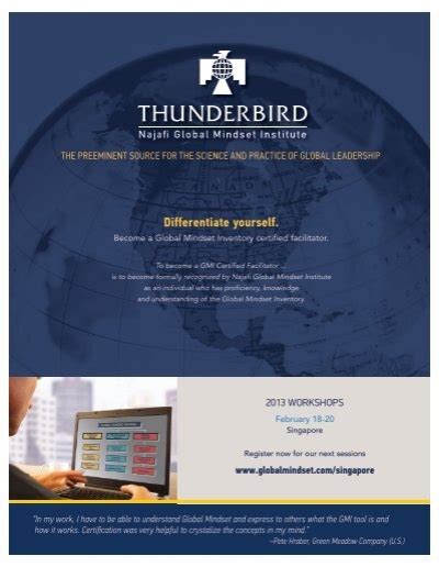Differentiate Yourself Thunderbird School Of Global Management