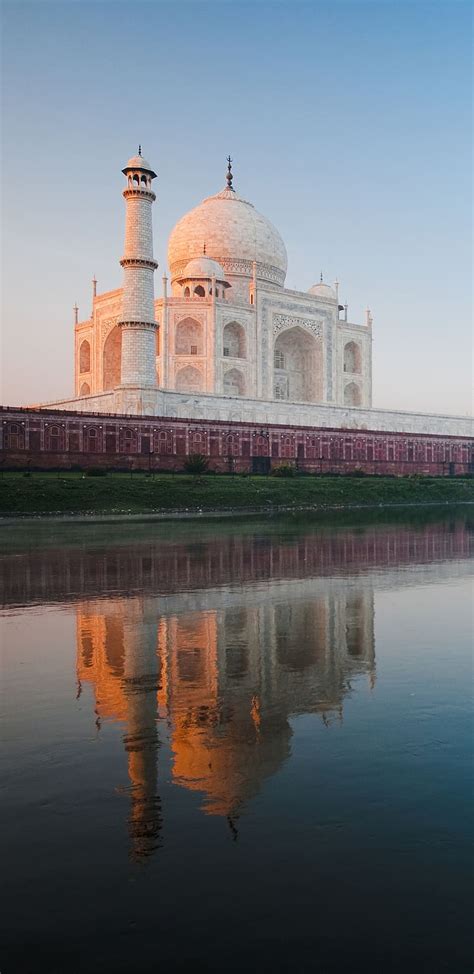 Water Monuments Taj Mahal Building Reflection Monument Dome