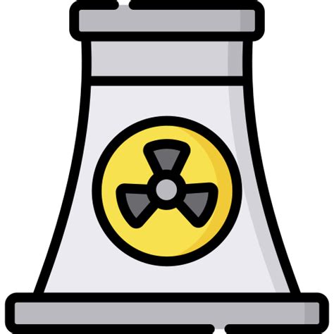 Nuclear Energy Special Lineal Color Icon