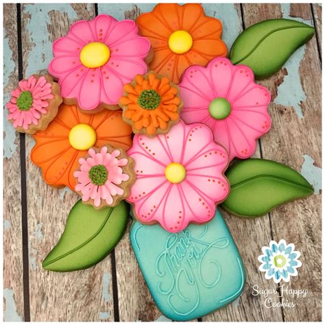 Maybe you would like to learn more about one of these? sugar cookie bouquet, mason jar cookie, spring flowers ...