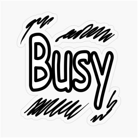 Busy Sticker By Grafinya Stickers Coloring Stickers Vinyl Sticker