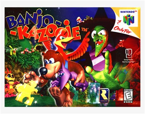 Banjo Kazooie ~ N64 Nintendo 64 Game Cartridge 768x768 Png Download