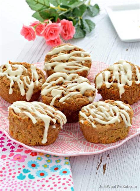 These vegan carrot cake muffins are moist, flavourful and loaded with healthy ingredients! Carrot Cake Muffins - Gluten Free, Vegan, Refined Sugar Free