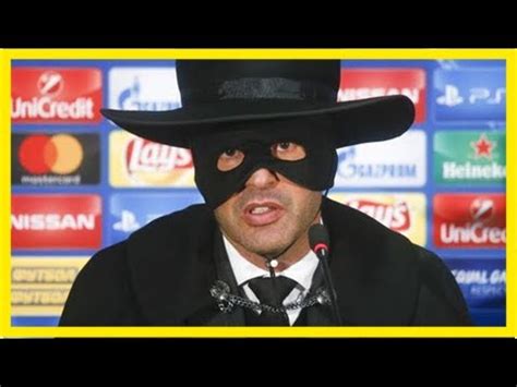 Da es schwierigkeiten bei der einstellung von paulo fonseca geben soll, richtet sich der blick der londoner nun auf gennaro. Donezk-trainer fonseca: pressekonferenz als zorro - YouTube