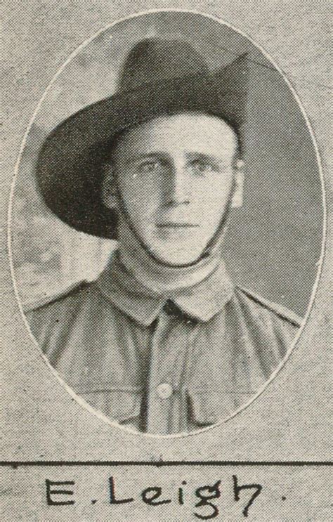Edward Leigh Toowoomba And District Ww1 Roll Of Honour Toowoomba