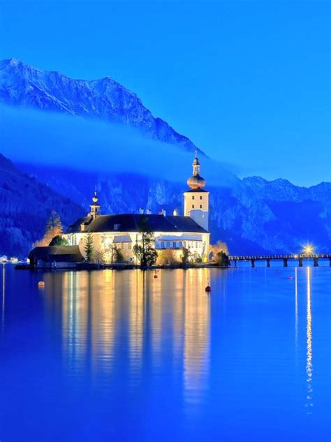 Schloss Ort Is An Austrian Castle Situated In The Traunsee Lake In