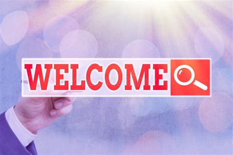 Conceptual Hand Writing Showing Welcome Business Photo Text Instance