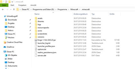 I tried creating such a folder, but that doesn't work of course, and searched for while but found nothing to this problem. Problem with installation / forge not in launcher or in ...