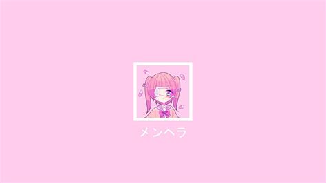 Download Anime Girl Pastel Pink Wallpaper