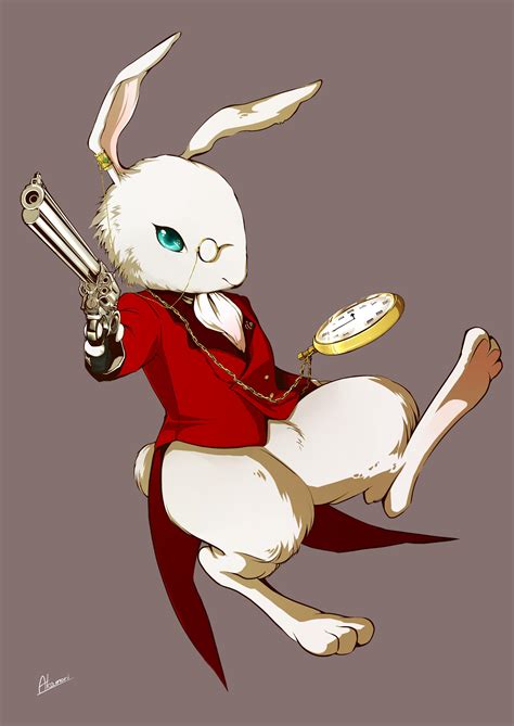 Got an alice in wonderland, white rabbit statue for my birthday and. White Rabbit/#1009173 - Zerochan