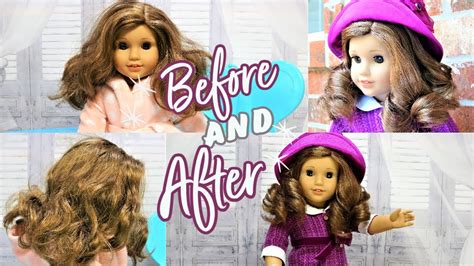 Fixing American Girl Doll Curly Hair Fixing Up Rebecca Youtube