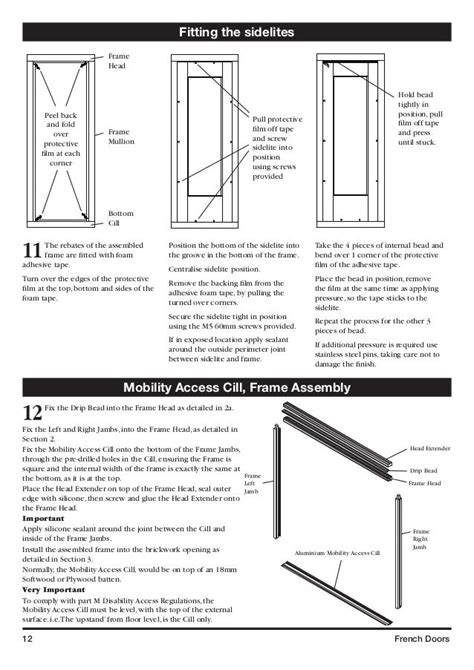 French Door Pairs Assembly Instructions
