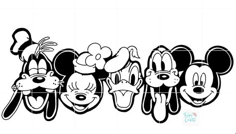 Mickey And Friends Svgpng Etsy