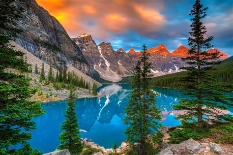 Paisajes Espectaculares Moraine Lake Banff National Park Canada