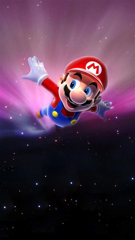 An Image Of Mario In The Air With His Arms Out And Eyes Wide Open