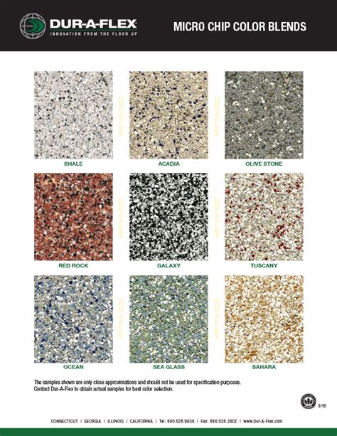 Color Charts For Epoxy Floors Associated Concrete Coatings