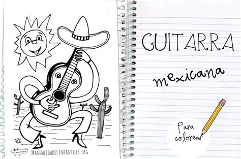 Maybe you would like to learn more about one of these? Guitarra mexicana para colorear - Actividades para niños ...