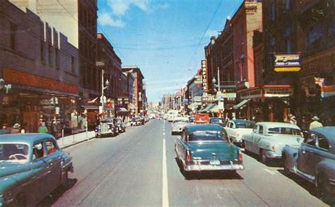 Cars Zip Along King Street In Downtown Kitchener In The Early 1950s