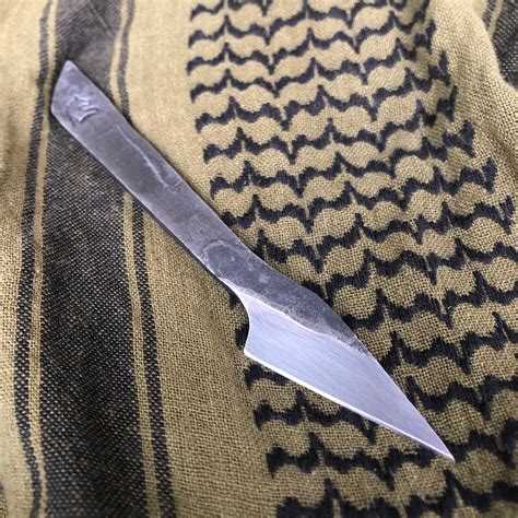 Kiridashi Knife With Hamon Hand Forged And Hand Made Etsy