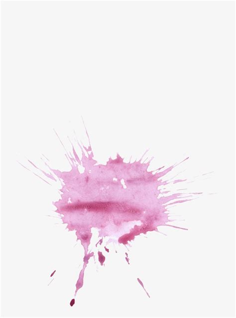 20 Purple Watercolor Splatter Pink Watercolour Splash On Transparent