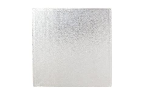 Cake Boards 3mm Square Board Silver From £060