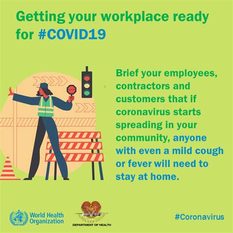 Maybe you would like to learn more about one of these? COVID-19 Getting your workplace ready | WHO Philippines