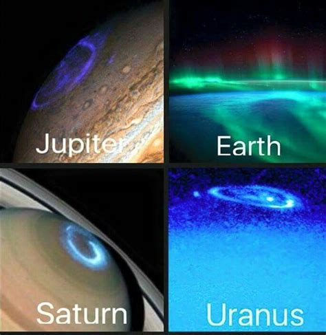 Auroras Auroras Everywhere Uranus Planets Saturn