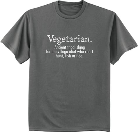 Funny Saying T Shirt For Men Anti Vegetarian Meat Eater