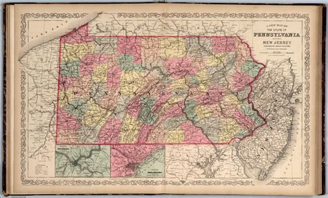 Pennsylvania And New Jersey David Rumsey Historical Map Collection