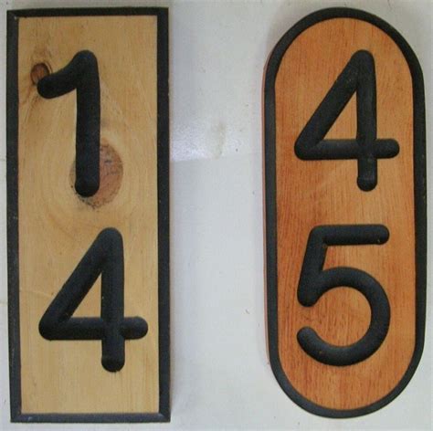 Why do you need custom mailbox numbers? ADDRESS PLAQUE, Address Sign, Mailbox Numbers, House Number, Carved CEDAR 2# | eBay