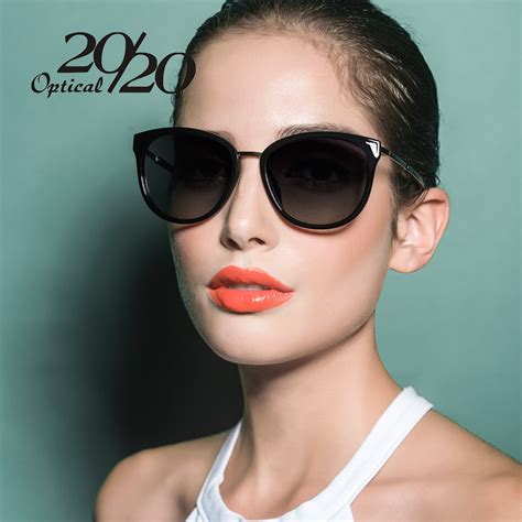 20 20 Polarized Sunglasses Women Retro Style Metal Frame Sun Glasses Famous Lady Brand Designer